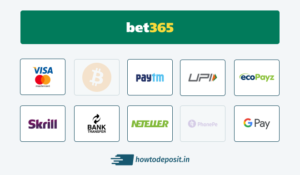 Bet365 Métodos de pagamento